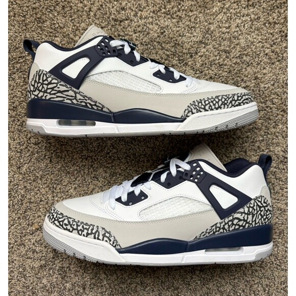 Nike Air Jordan Spizike Low White Midnight Navy Size 12 Men's
